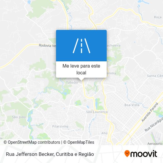 Rua Jefferson Becker mapa