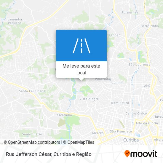 Rua Jefferson César mapa