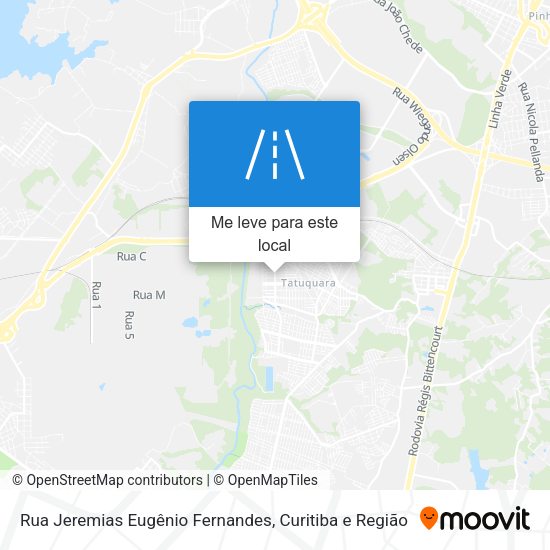 Rua Jeremias Eugênio Fernandes mapa