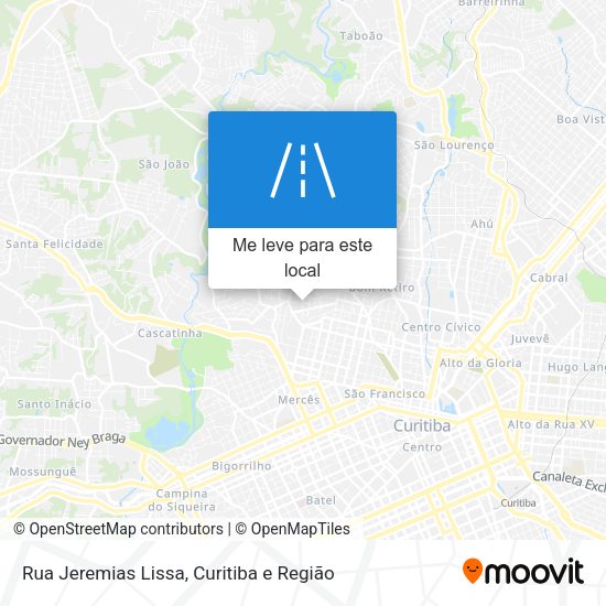 Rua Jeremias Lissa mapa