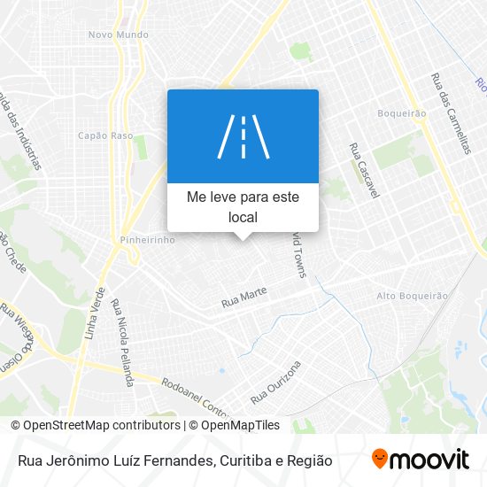 Rua Jerônimo Luíz Fernandes mapa