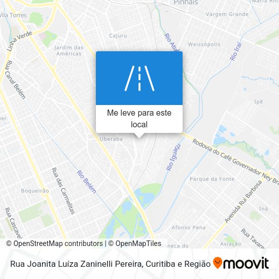 Rua Joanita Luíza Zaninelli Pereira mapa