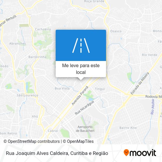 Rua Joaquim Alves Caldeira mapa