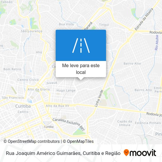 Rua Joaquim Américo Guimarães mapa
