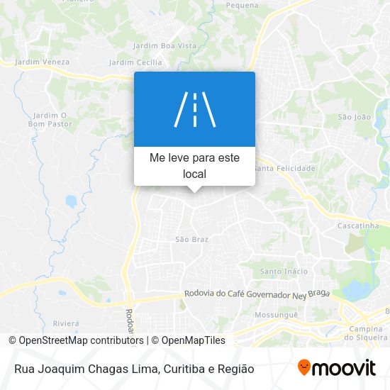 Rua Joaquim Chagas Lima mapa