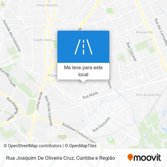 Rua Joaquim De Oliveira Cruz mapa