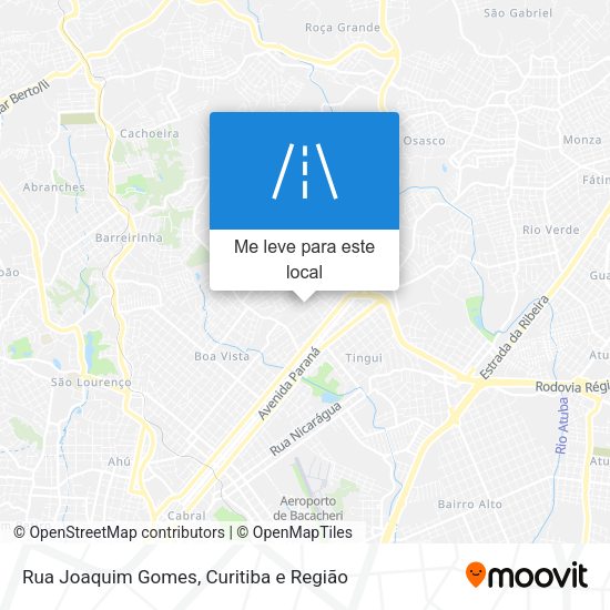 Rua Joaquim Gomes mapa