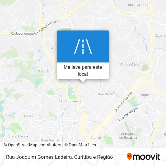 Rua Joaquim Gomes Ladeira mapa