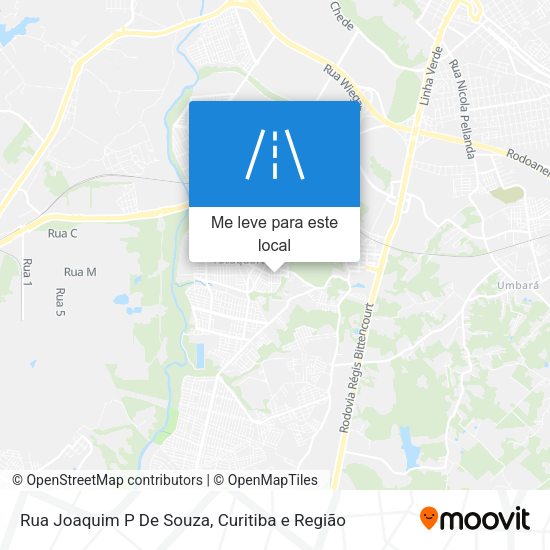 Rua Joaquim P De Souza mapa