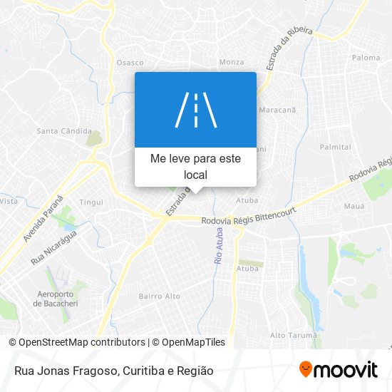 Rua Jonas Fragoso mapa