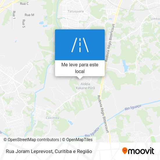 Rua Joram Leprevost mapa