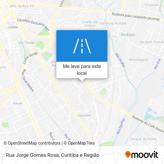 Rua Jorge Gomes Rosa mapa