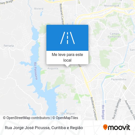 Rua Jorge José Picussa mapa