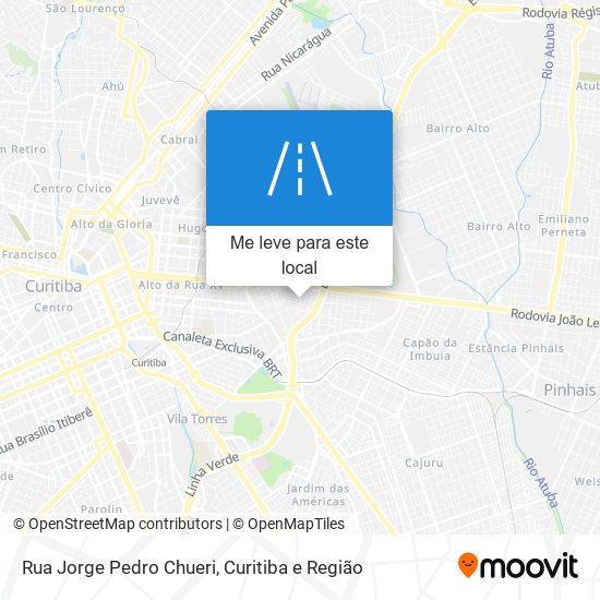 Rua Jorge Pedro Chueri mapa