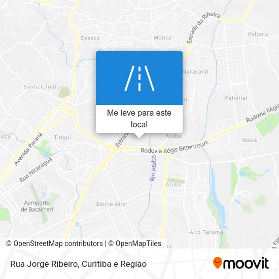 Rua Jorge Ribeiro mapa