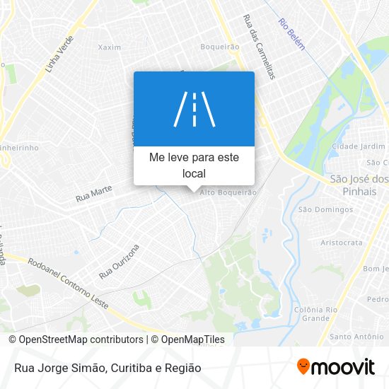 Rua Jorge Simão mapa