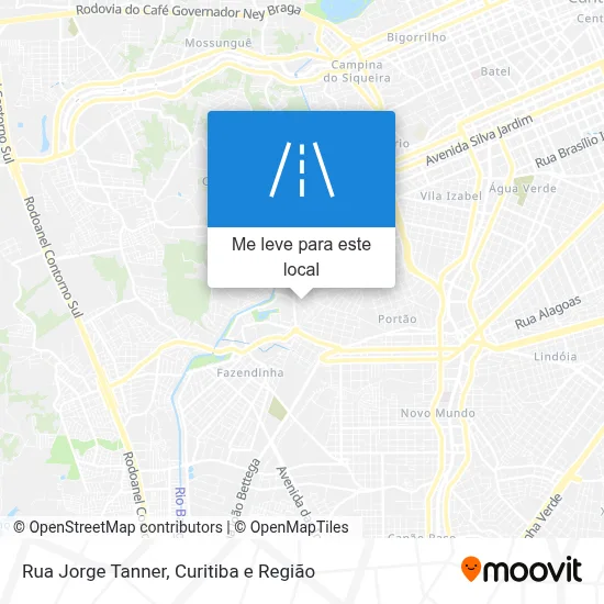 Rua Jorge Tanner mapa
