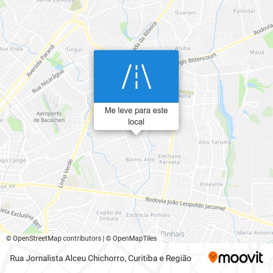 Rua Jornalista Alceu Chichorro mapa