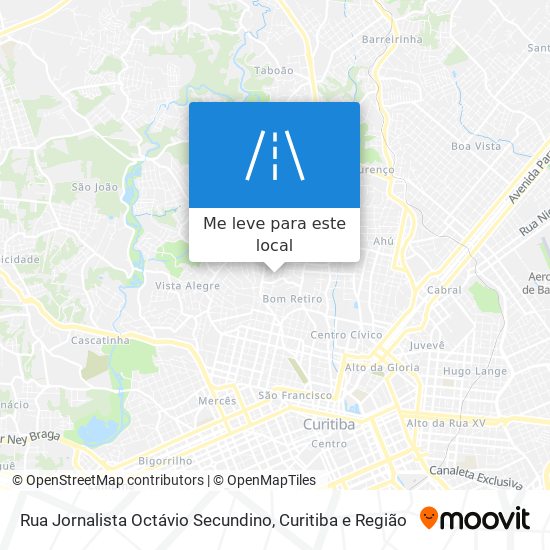 Rua Jornalista Octávio Secundino mapa