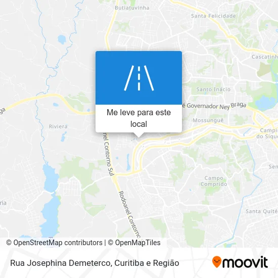 Rua Josephina Demeterco mapa