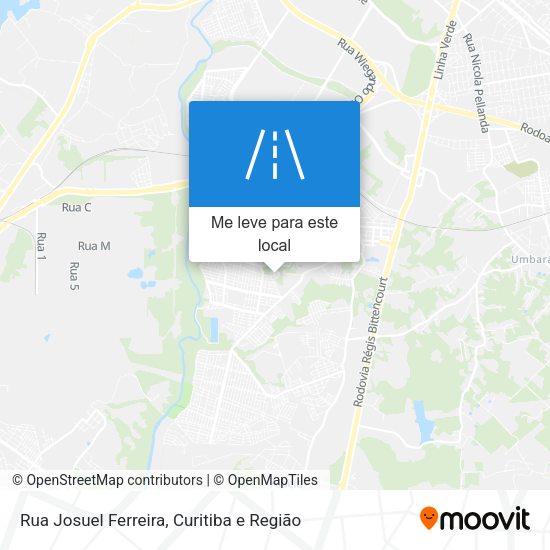 Rua Josuel Ferreira mapa