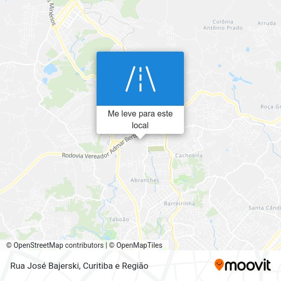 Rua José Bajerski mapa