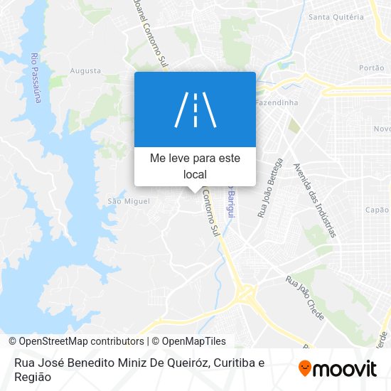Rua José Benedito Miniz De Queiróz mapa