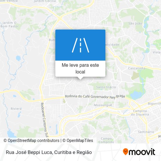 Rua José Beppi Luca mapa