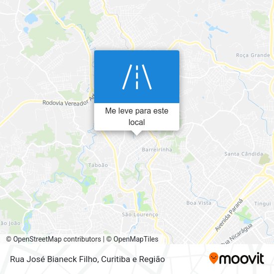 Rua José Bianeck Filho mapa
