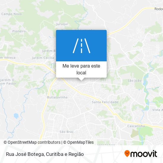 Rua José Botega mapa