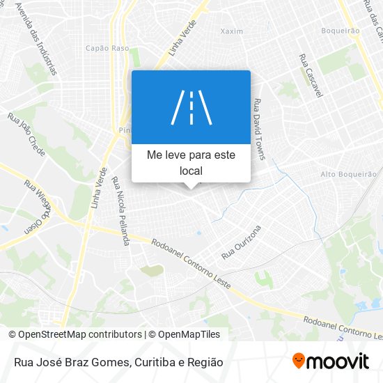 Rua José Braz Gomes mapa