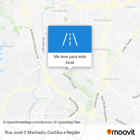 Rua José C Machado mapa