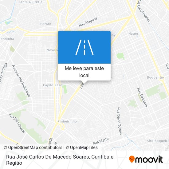 Rua José Carlos De Macedo Soares mapa