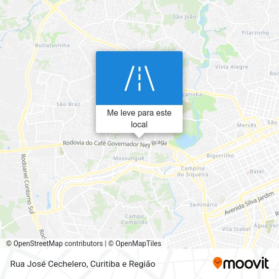 Rua José Cechelero mapa