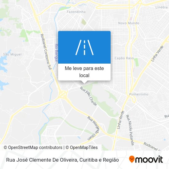 Rua José Clemente De Oliveira mapa