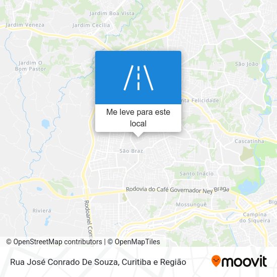 Rua José Conrado De Souza mapa