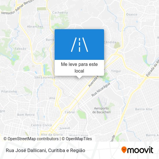 Rua José Dallicani mapa