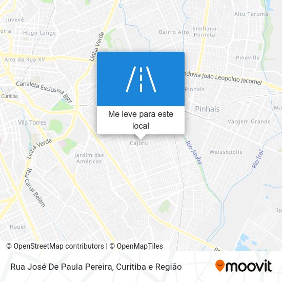 Rua José De Paula Pereira mapa