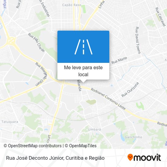 Rua José Deconto Júnior mapa