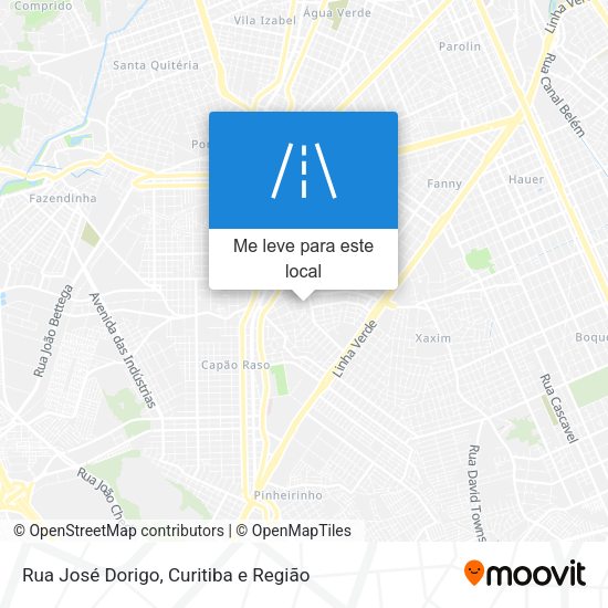 Rua José Dorigo mapa
