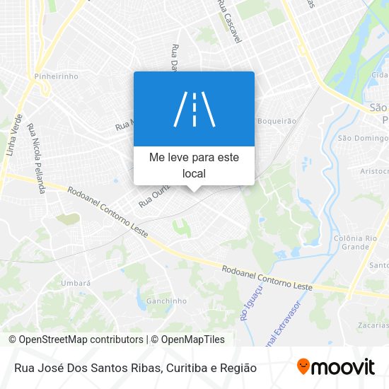 Rua José Dos Santos Ribas mapa