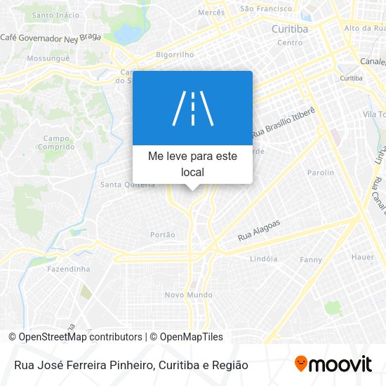 Rua José Ferreira Pinheiro mapa