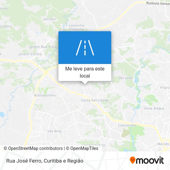 Rua José Ferro mapa