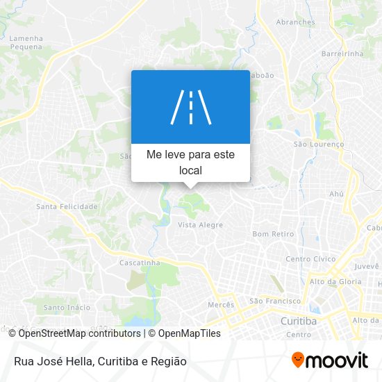 Rua José Hella mapa