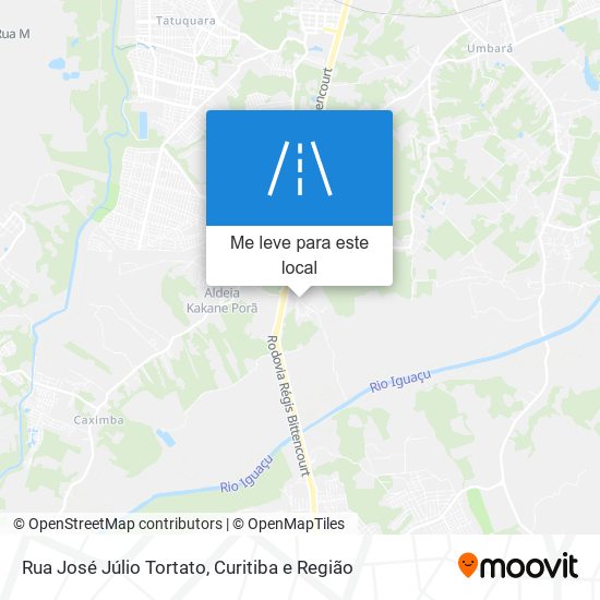 Rua José Júlio Tortato mapa