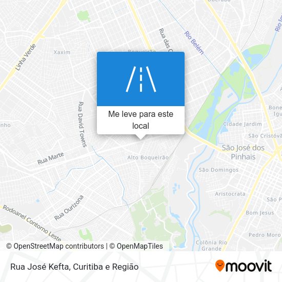 Rua José Kefta mapa