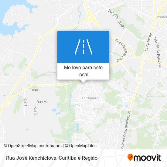 Rua José Kenchiclova mapa