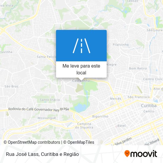 Rua José Lass mapa