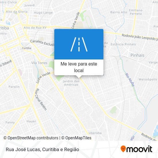 Rua José Lucas mapa