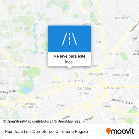 Rua José Luiz Demeterco mapa